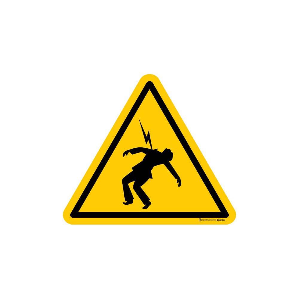 Autocollants Danger Haute Tension - Lot de 5 Autocollants Danger Haute Tension - Lot de 5