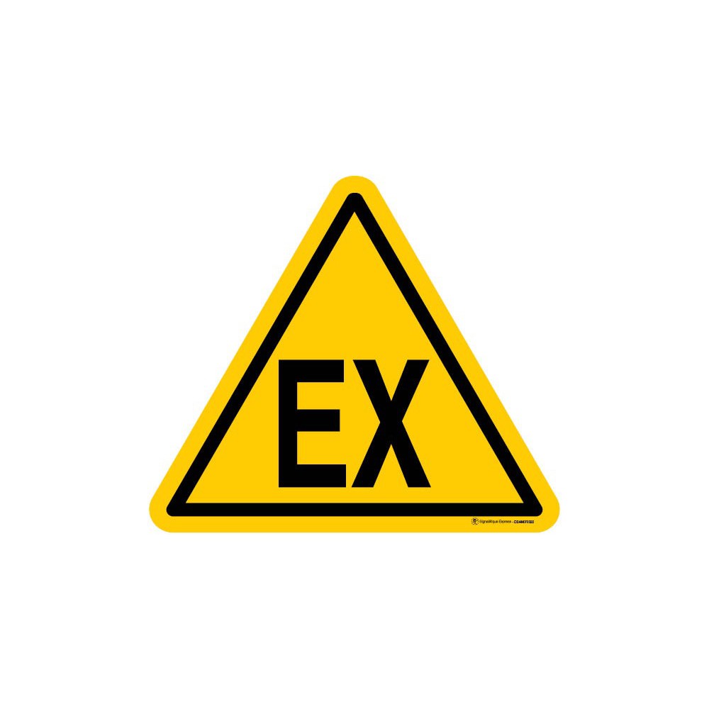 Autocollants Danger atmosphère explosive Autocollants Danger atmosphère explosive