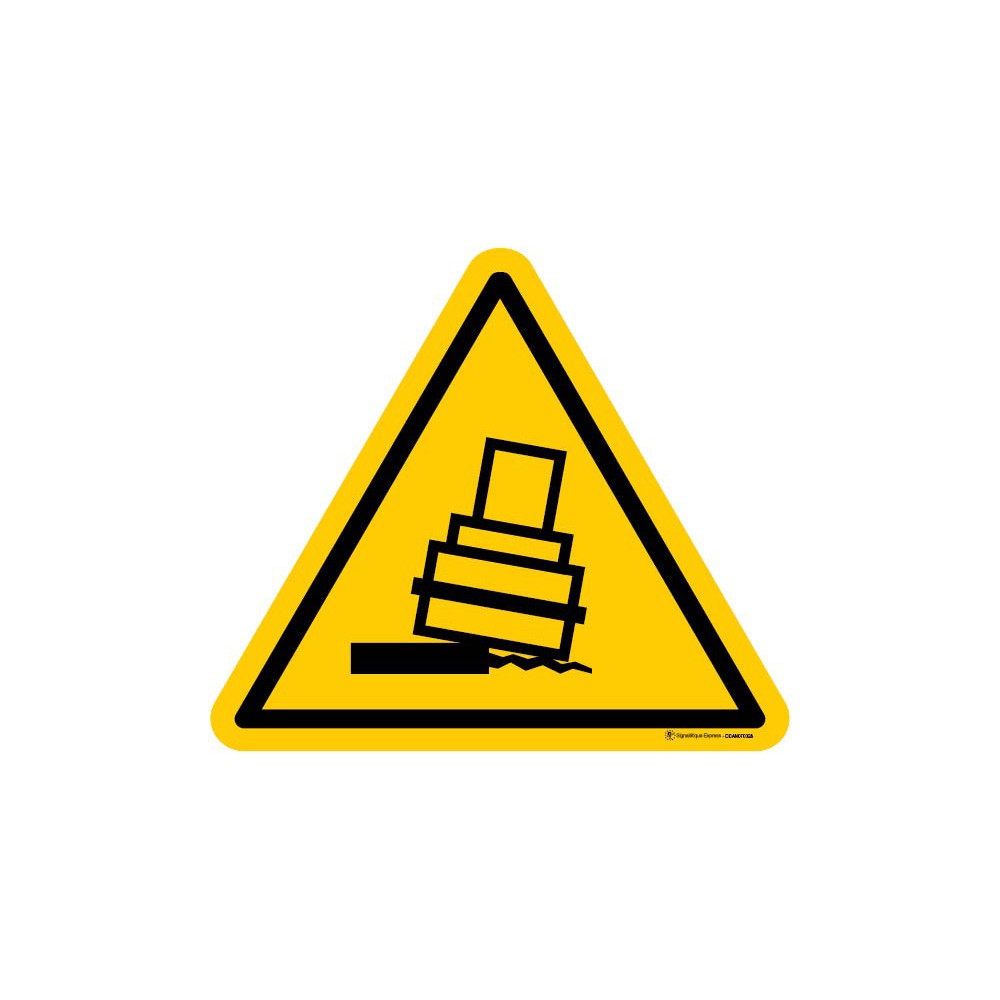 Panneau de Danger Risque de basculement Panneau de Danger Risque de basculement