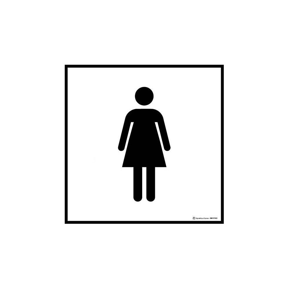 Panneau Information toilettes femmes