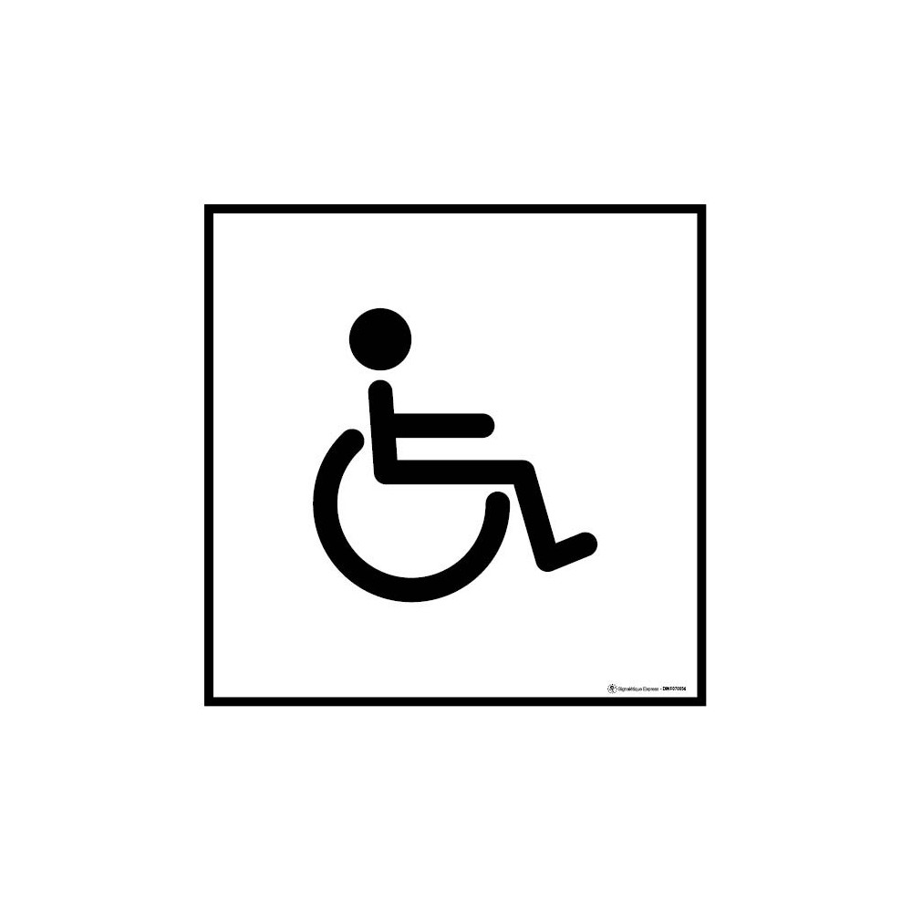 Panneau Information toilettes handicapés Panneau Information toilettes handicapés