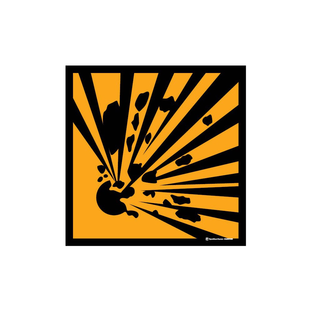 Autocollants Explosif - Lot de 5 | Signalétique Express