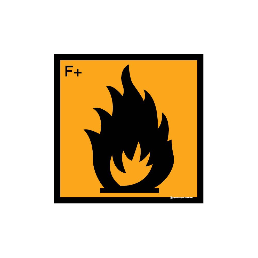 Autocollants Extrêmement inflammable Autocollants Extrêmement inflammable