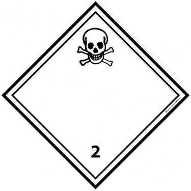 Panneau Gaz toxique ADR 2.3