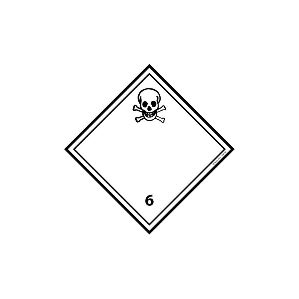 Panneau Matières toxiques ADR 6.1