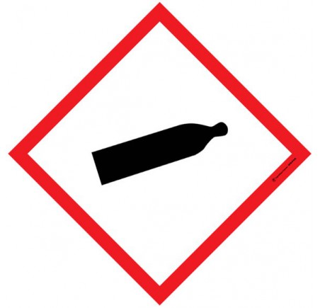 Autocollants Gaz sous pression SGH04  Lot de 5  Signalétique Express