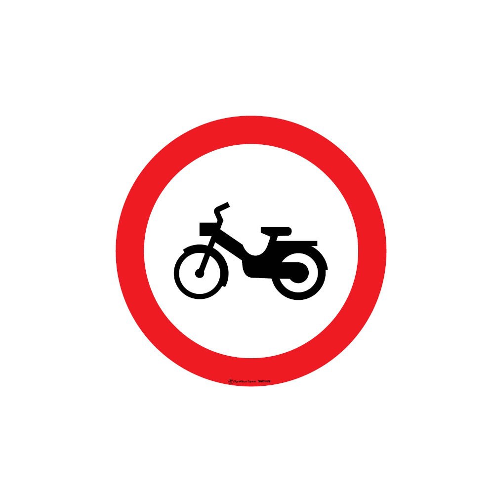 Panneau Interdit aux cyclomoteurs