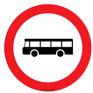 Panneau Accès interdit aux autobus