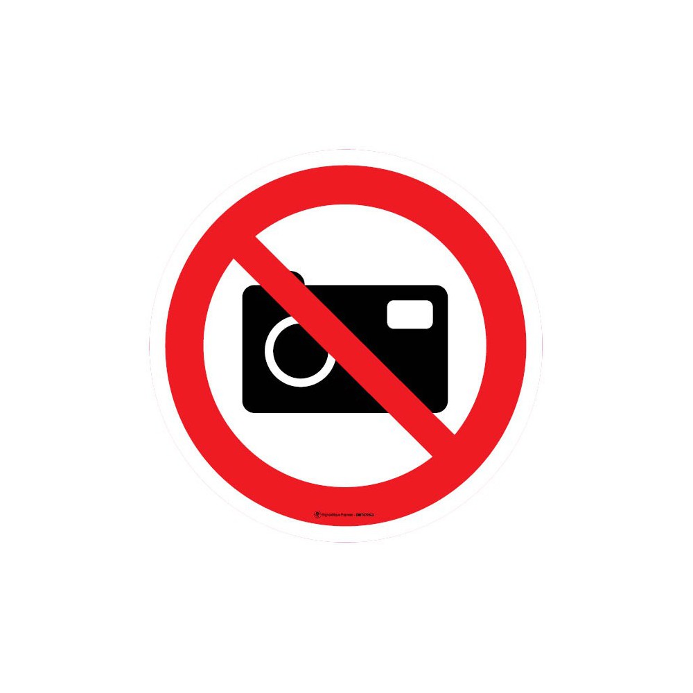 Panneau Photographie interdite