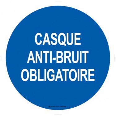 Panneau Casque anti-bruit obligatoire