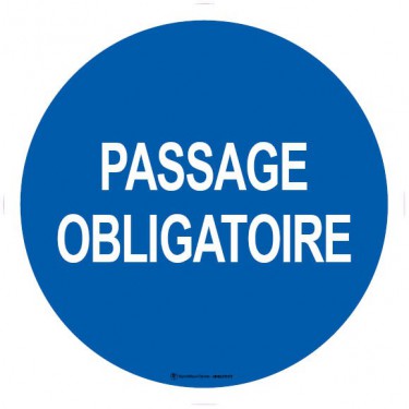 Autocollants Passage obligatoire