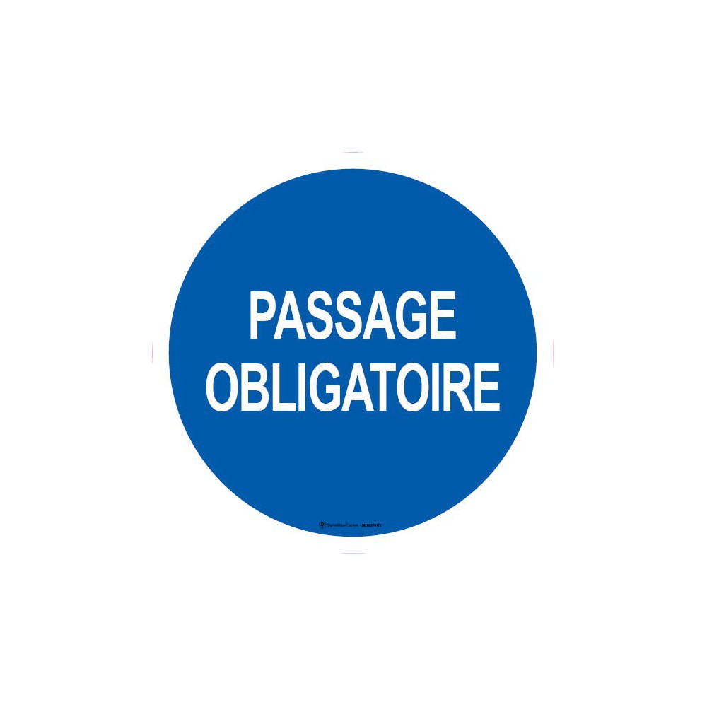 Panneau Passage obligatoire