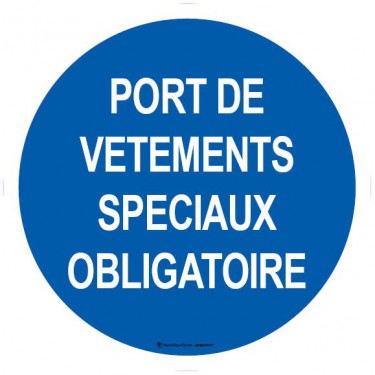 Autocollants Port de vêtements spéciaux obligatoire