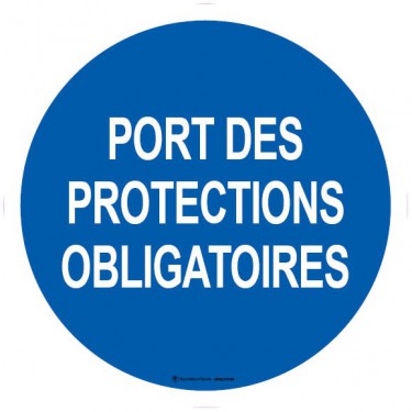 Panneau Port des protections obligatoires