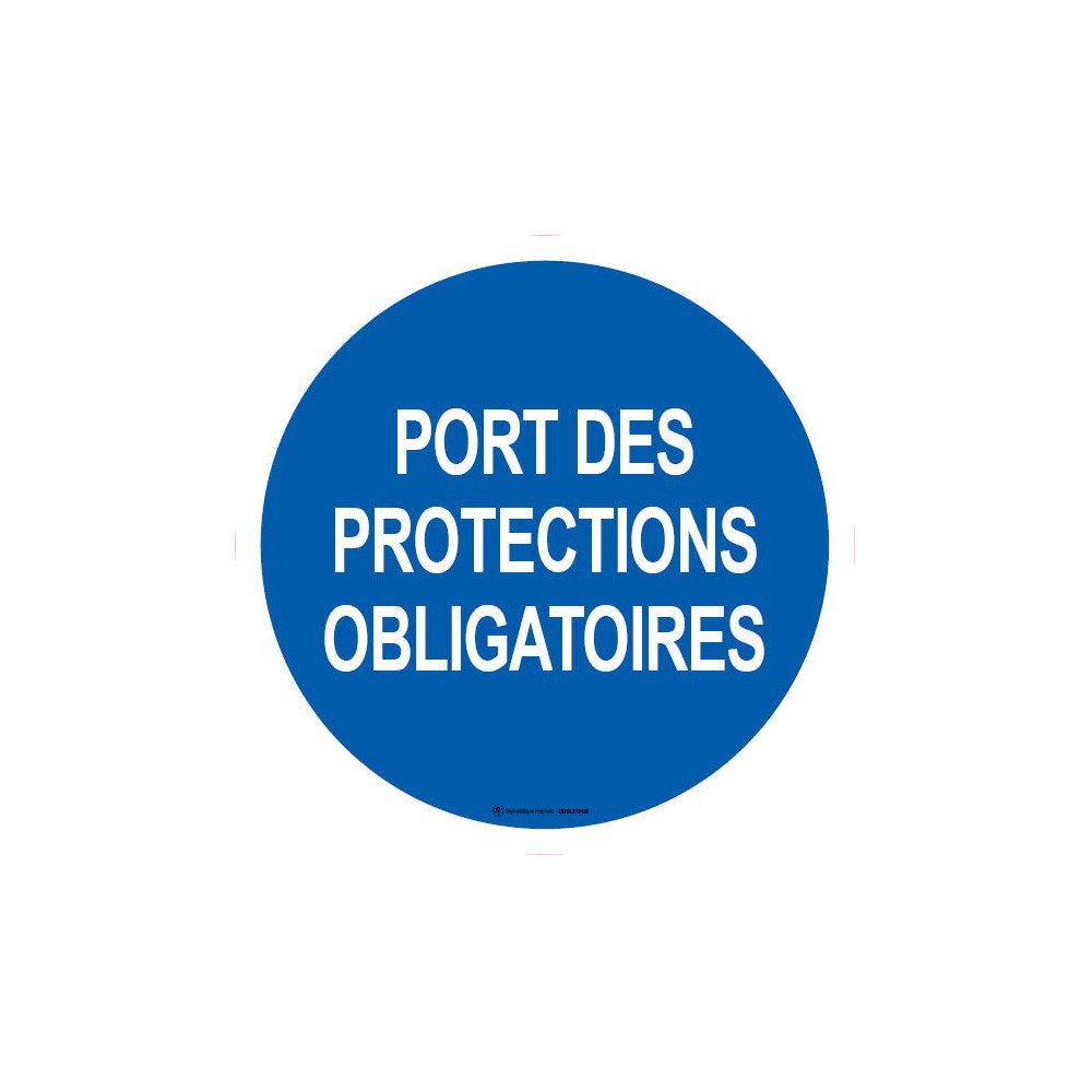 Panneau Port des protections obligatoires