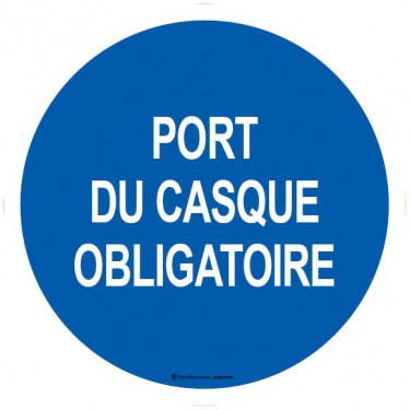 Autocollants Port du casque obligatoire