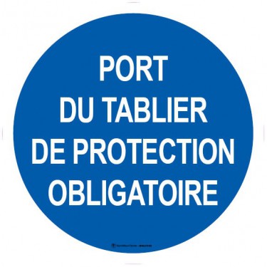 Autocollants Port du tablier de protection obligatoire