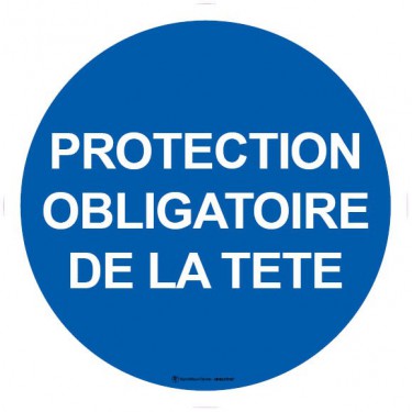 Autocollants Protection obligatoire de la tête