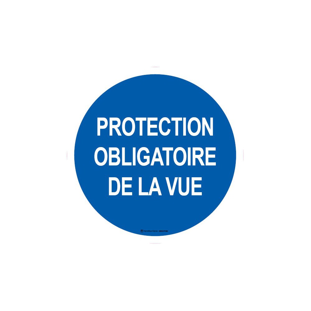 Panneau Protection obligatoire de la vue