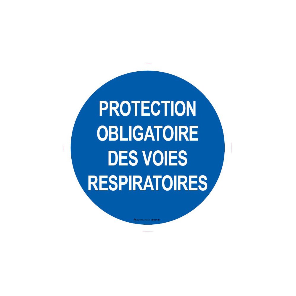 Panneau Protection obligatoire des voies respiratoires