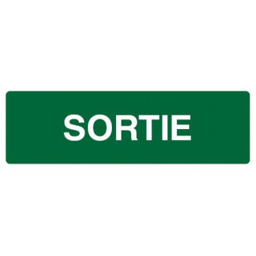 Plaque de porte Sortie