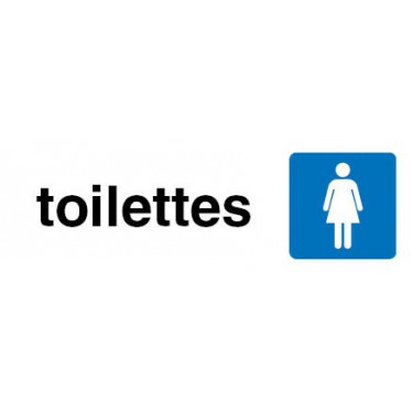 Plaque de porte Toilettes femmes