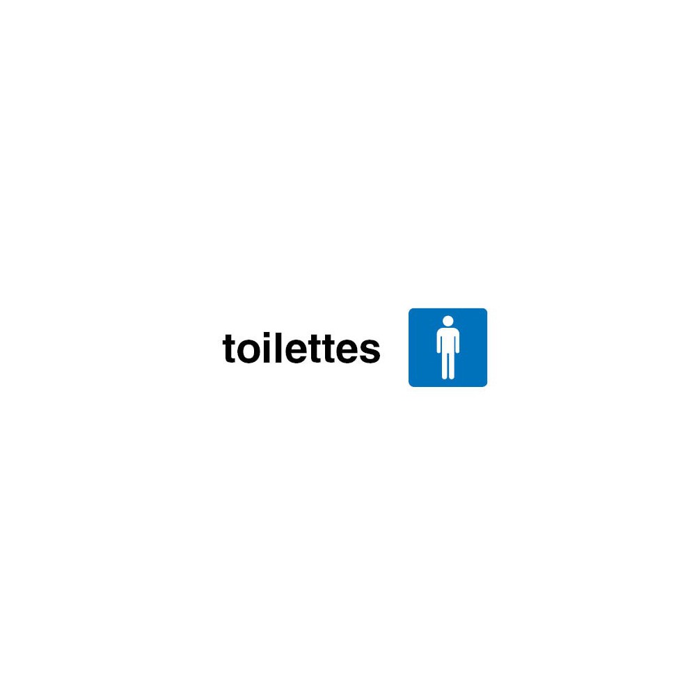 Plaque de porte Toilettes hommes