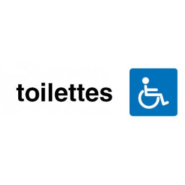 Plaque de porte Toilettes handicapés