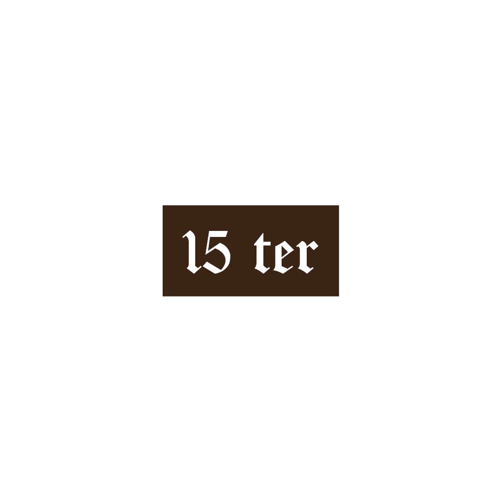 Numéro de Maison - modèle n°1 Numéro de Maison - modèle n°1
