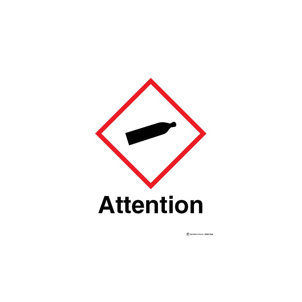 Panneau Attention gaz sous pression SGH04 Panneau Attention gaz sous pression SGH04