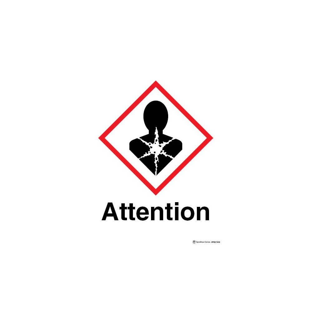 Panneau Attention matière à risque important pour la santé SGH08 Panneau Attention matière à risque important pour la santé SGH08