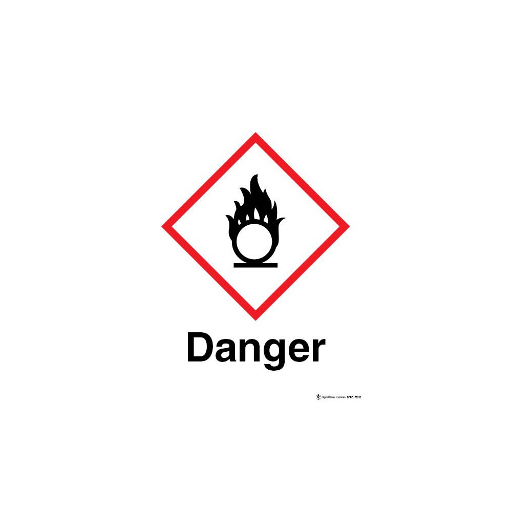 Panneau Danger matières comburantes SGH03