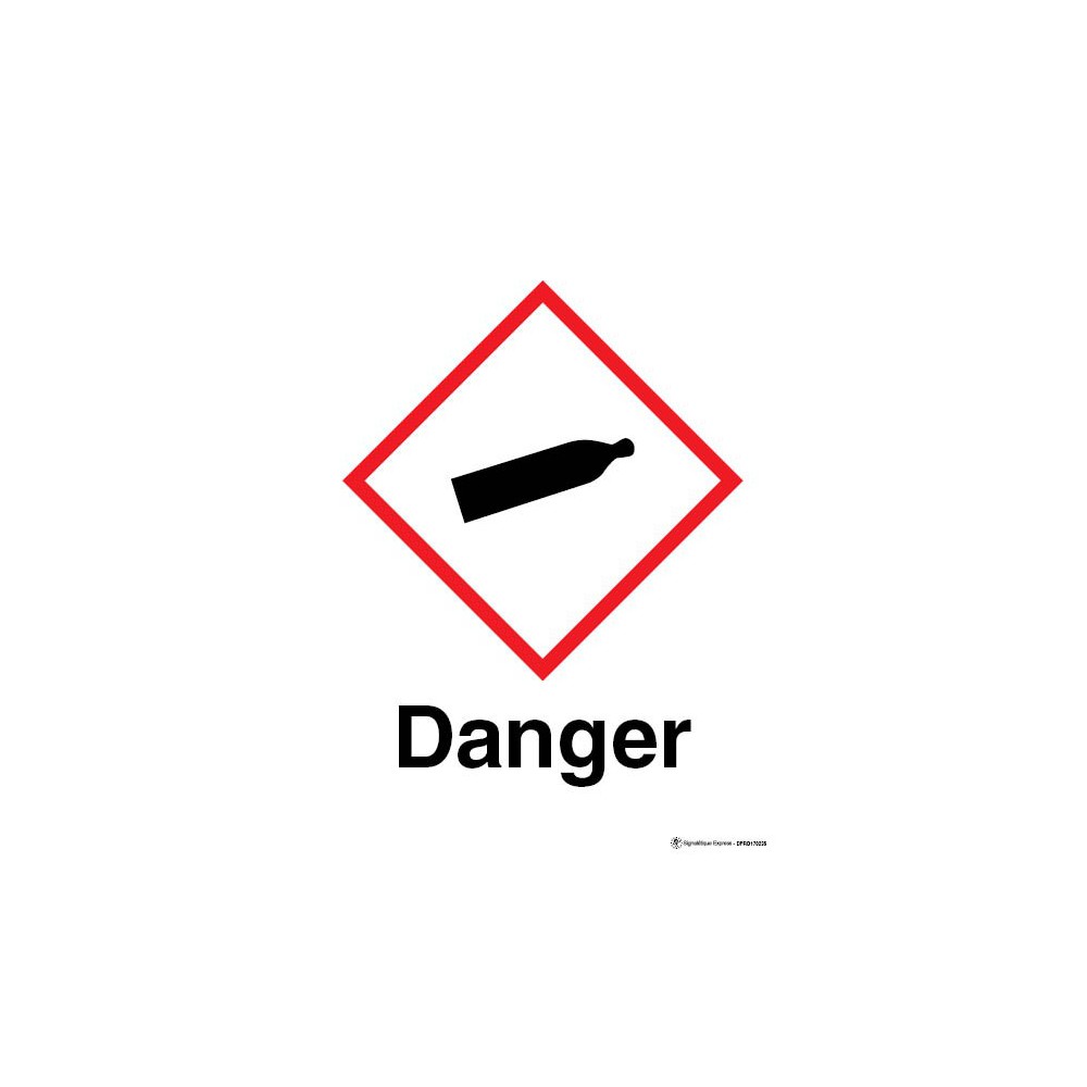 Panneau Danger gaz sous pression SGH04 Panneau Danger gaz sous pression SGH04