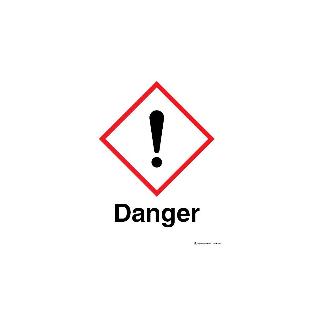 Panneau Danger matières nocives ou irritantes SGH07 Panneau Danger matières nocives ou irritantes SGH07