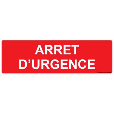 Panneau Arrêt d'urgence