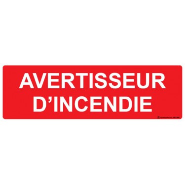 Panneau Avertisseur d'incendie