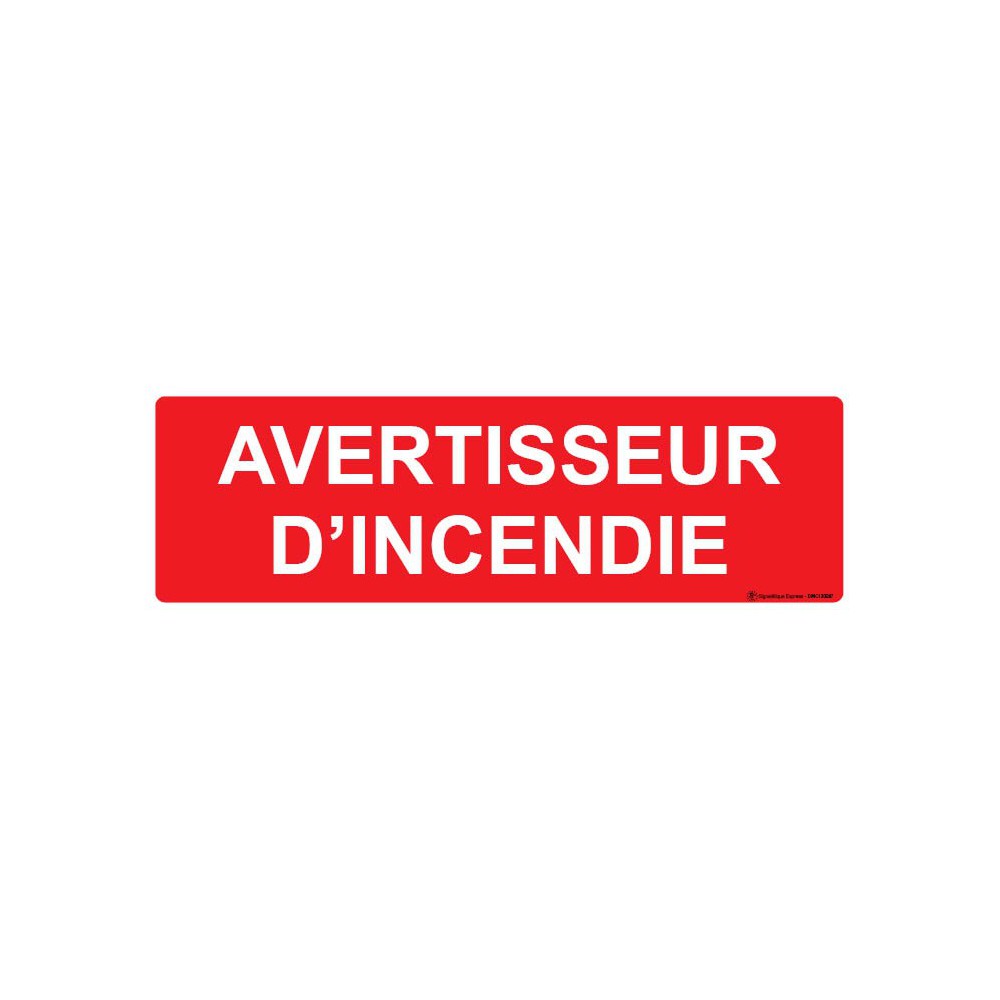 Panneau Avertisseur d'incendie