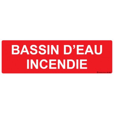 Panneau Bassin d'eau incendie