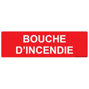 Panneau Bouche d'incendie