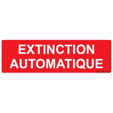 Panneau Extinction automatique