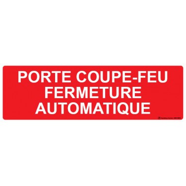 Panneau Porte coupe-feu fermeture automatique