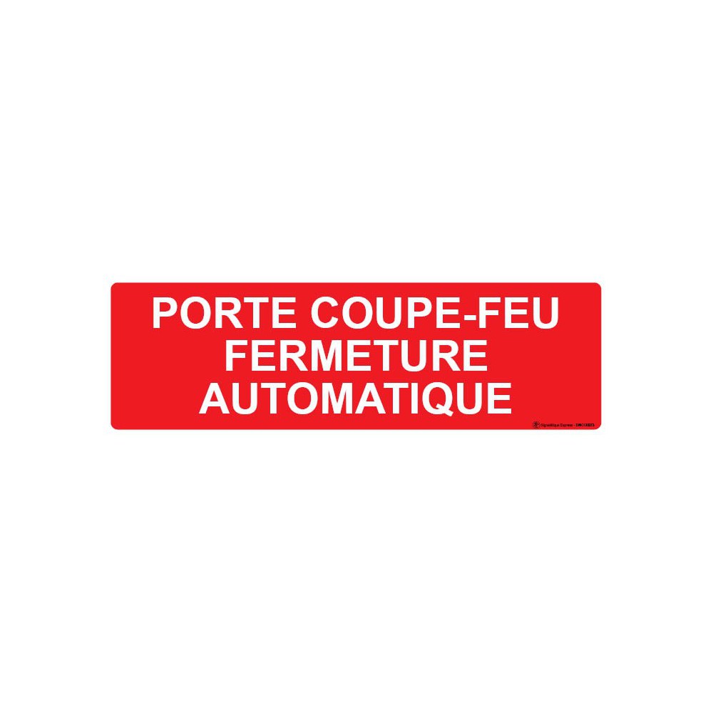 Panneau Porte coupe-feu fermeture automatique