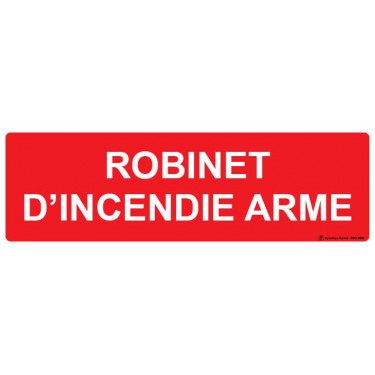 Panneau Robinet d'incendie armé