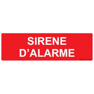 Panneau Sirène d'alarme