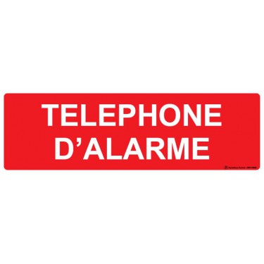 Panneau Téléphone d'alarme