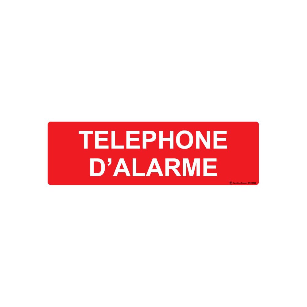 Panneau Téléphone d'alarme