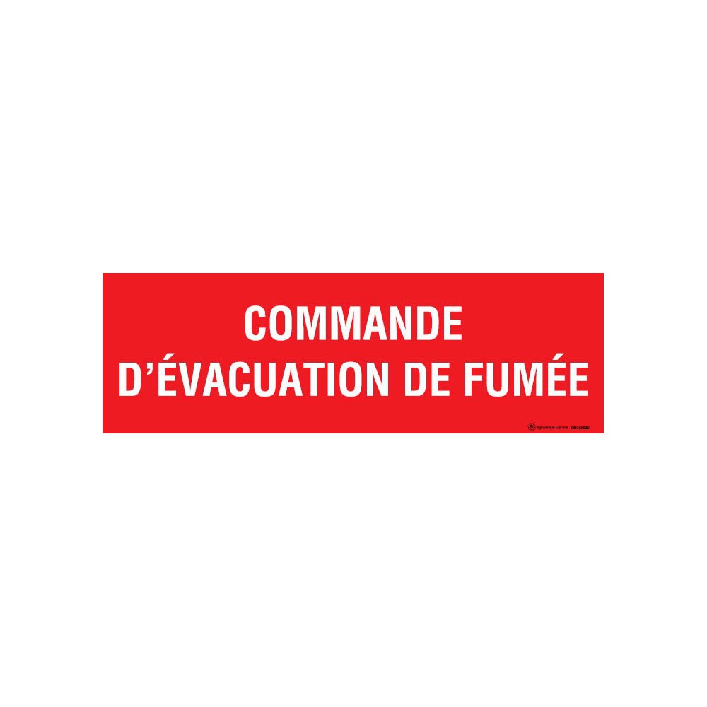 Panneau Commande d'évacuation de fumée