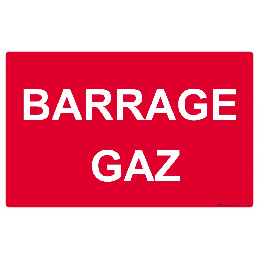 Panneau Barrage gaz