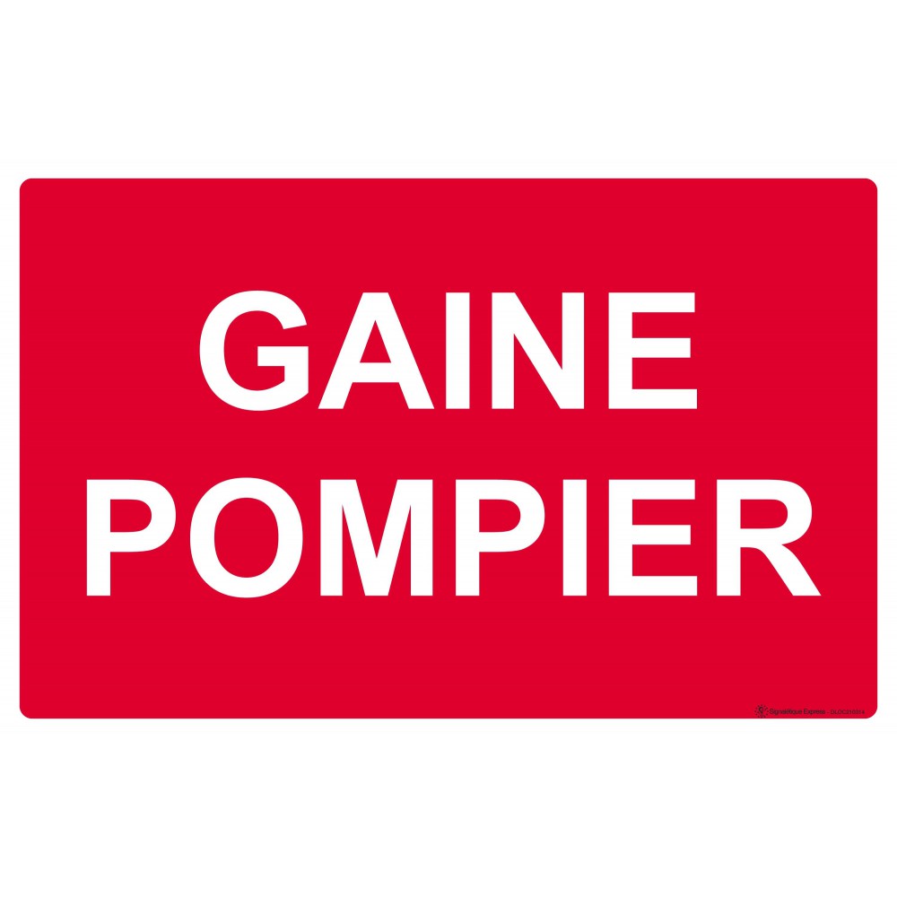 Panneau Gaine pompier