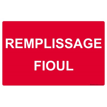 Panneau Remplissage fioul